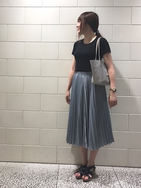 「Marc by Marc Jacobs（マークバイマークジェイコブス）のアイテム（腕時計）」を使った、なっちゃんさん（レディース・162cm）の夏コーディネート