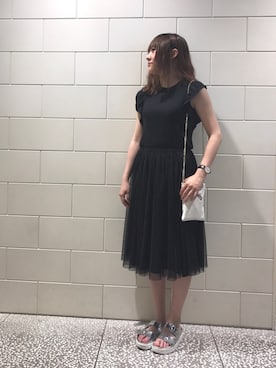 「アイテム（腕時計、ブラウン系）」を使った、なっちゃんさん（レディース・162cm）の夏コーディネート