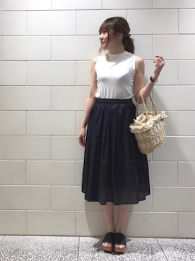 「アイテム（腕時計）」を使った、なっちゃんさん（レディース・162cm）の夏コーディネート