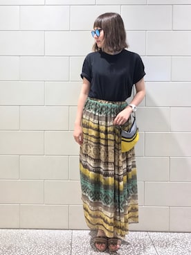 「アイテム（腕時計）」を使った、なっちゃんさん（レディース・162cm）の夏コーディネート