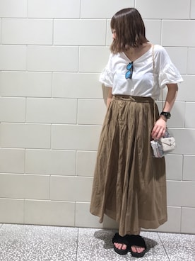 「アイテム（腕時計）」を使った、なっちゃんさん（レディース・162cm）の夏コーディネート