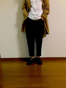 「rps（アールピーエス）のアイテム（トレンチコート）」を使った、tsumuriさん（レディース・150cm）の秋コーディネート