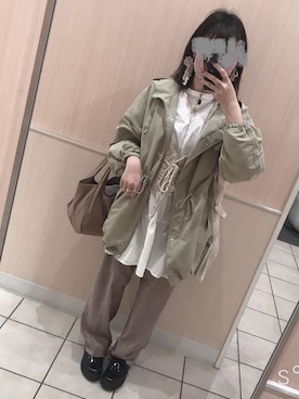 「アプレジュール」｜「アイテム（アクセサリー）」を使った、𝐬𝐮m̆̈𝐞𝐫𝐞  𓏲𓎨さん（レディース・158cm）の春コーディネート