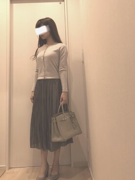 「UNTITLED（アンタイトル）のアイテム（スカート）」を使った、RCさん（レディース・156cm）の秋コーディネート