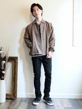 「TopIsm（トップイズム）のアイテム（パンツ）」を使った、TopIsm-トップイズム-さん（メンズ・178cm）の春コーディネート