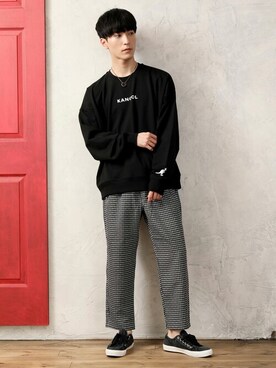 「KANGOL（カンゴール）のアイテム（スウェット）」を使った、TopIsm-トップイズム-さん（メンズ・178cm）の秋コーディネート