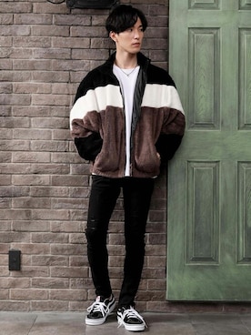 「TopIsm（トップイズム）のアイテム（ジャケット/アウター）」を使った、TopIsm-トップイズム-さん（メンズ・178cm）の冬コーディネート