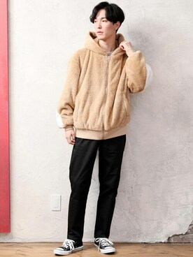 「TopIsm（トップイズム）のアイテム（パンツ）」を使った、TopIsm-トップイズム-さん（メンズ・178cm）の冬コーディネート