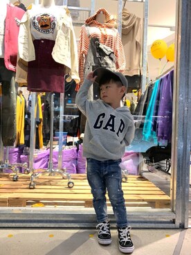 Gege & Yogurさん（キッズ・90cm）の秋コーディネート