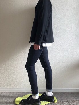 「リドム」｜「アイテム（ブルゾン）」を使った、ザキさん（メンズ・178cm）の秋コーディネート