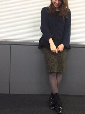 「URBAN RESEARCH DOORS WOMENS（アーバンリサーチ ドアーズ ウィメンズ）のアイテム（バレエシューズ）」を使った、やまぐーさん（レディース・166cm）の冬コーディネート