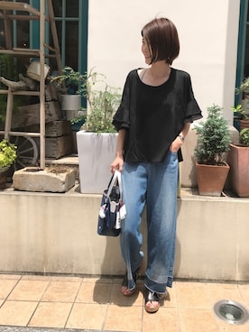 「Demodee」｜shokoさん（レディース・159cm）の夏コーディネート