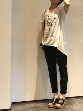 「le crabe rouge」｜shokoさん（レディース・157cm）の夏コーディネート