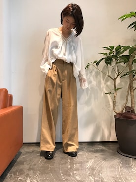 「forte_forte（フォルテフォルテ）のアイテム」を使った、shokoさん（レディース・159cm）の春コーディネート