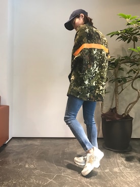 「B'2nd（ビーセカンド）のアイテム（帽子）」を使った、shokoさん（レディース・159cm）の春コーディネート