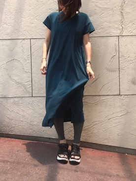 「B'2nd（ビーセカンド）のアイテム（ワンピース/ドレス）」を使った、shokoさん（レディース・159cm）の夏コーディネート
