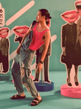 「アイテム（オールインワン・サロペット）」を使った、zhongjiang0207さん（メンズ・186cm）の冬コーディネート