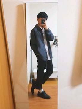 「８(eight)（エイト）のアイテム（ジャケット/アウター）」を使った、ゆたぎたさん（メンズ・171cm）の春コーディネート