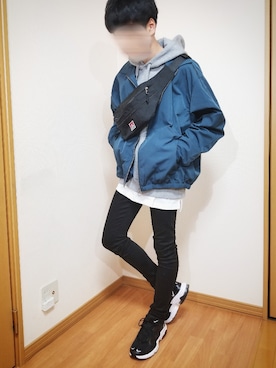 「BEN DAVIS（ベンデイビス）のアイテム（バッグ）」を使った、ゆたぎたさん（メンズ・171cm）の春コーディネート