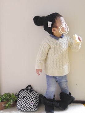(嵐太)arata.✩さん（キッズ・80cm）の冬コーディネート