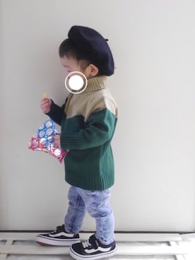 (嵐太)arata.✩さん（キッズ・80cm）の冬コーディネート