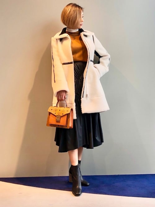エコムートンロングコート/loveless LOVELESS（ラブレス）の「エコムートン コート（ムートンコート）」 - WEAR