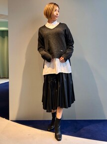 LOVELESS（ラブレス）の「ギャザー タフタ スカート（スカート