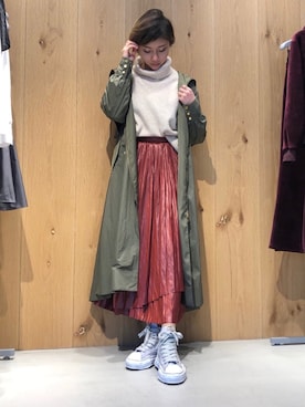 「#今日のコーデ」｜「アイテム（ジャケット/アウター）」を使った、kana0219さん（レディース・158cm）の冬コーディネート