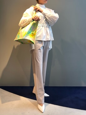 「MSGM（エムエスジーエム）のアイテム（バッグ）」を使った、kana0219さん（レディース・158cm）の春コーディネート