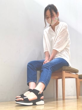 「コットンレース」｜Yumicoさん（レディース・166cm）の春コーディネート