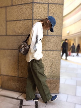 「ビッグサイズコーデ」｜RAYさん（レディース・158cm）の冬コーディネート