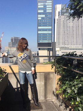 「HYSTERIC GLAMOUR（ヒステリックグラマー）のアイテム」を使った、RAYさん（レディース・158cm）の秋コーディネート