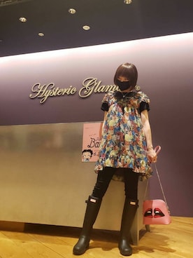 「ロックコーデ」｜「アイテム（レインシューズ）」を使った、RAYさん（レディース・158cm）の夏コーディネート