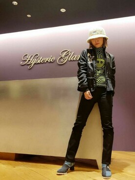 「スキニー」｜「アイテム（ナイロンジャケット）」を使った、RAYさん（レディース・158cm）の秋コーディネート