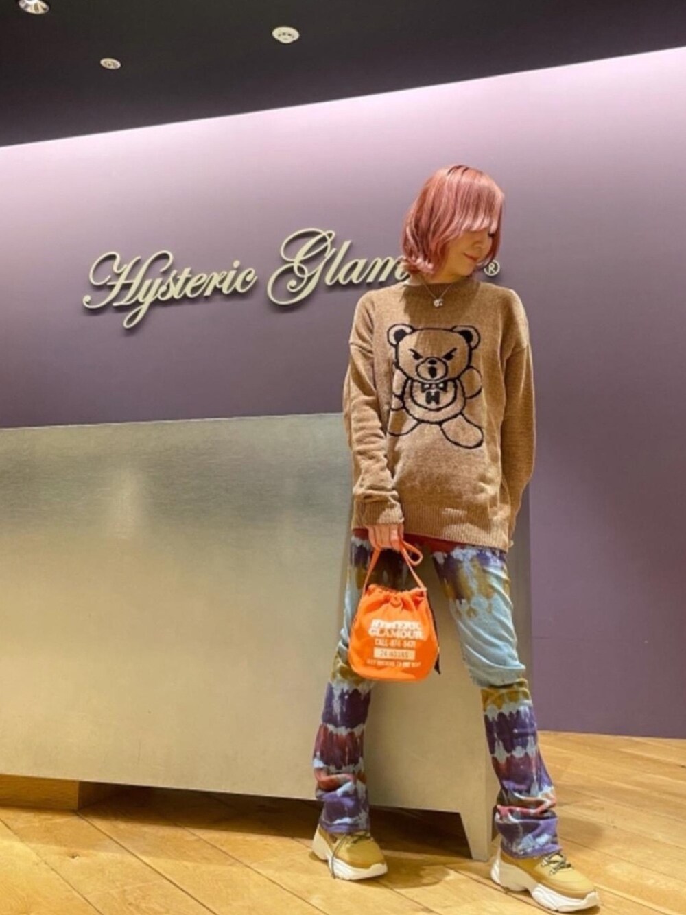 HYSTERIC GLAMOUR（ヒステリックグラマー）の「DEAD BEAR刺繍ブーツ 