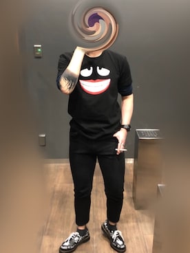 「GU（ジーユー）の（GU）スキニーフィットジーンズ（MEN ⁄ ジーンズ）」を使った、jokerさん（メンズ・170cm）の春コーディネート