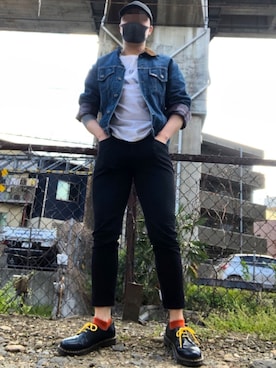 「Buzz Rickson's（バズリクソンズ）のアイテム（Tシャツ/カットソー）」を使った、jokerさん（メンズ・170cm）の春コーディネート