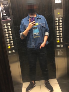 「GU（ジーユー）の（GU）スキニーフィットジーンズ（MEN ⁄ ジーンズ）」を使った、jokerさん（メンズ・170cm）の春コーディネート