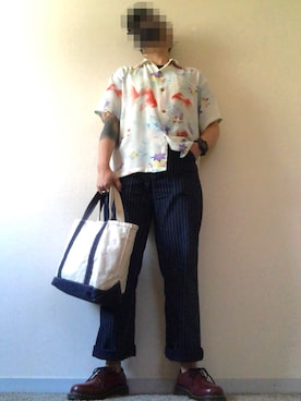 「Dr. Martens（ドクターマーチン）のDr.Martens / ドクターマーチン 1461 3EYE GIBSON SHOE 3ホール ギブソン シューズ ブーツ（ブーツ）」を使った、jokerさん（メンズ・170cm）の春コーディネート