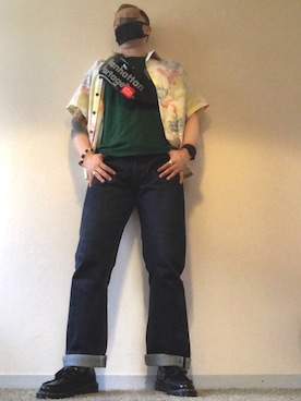 「SMITH'S（スミス）のアイテム（トップス）」を使った、jokerさん（メンズ・170cm）の夏コーディネート