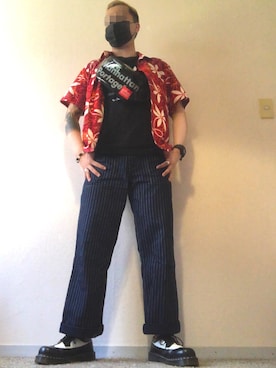 「アロハシャツ」｜jokerさん（メンズ・170cm）の夏コーディネート