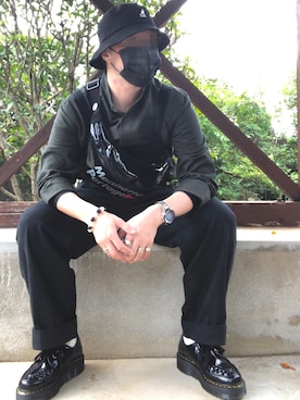 「WAIPER.inc（ワイパーインク）のアイテム（オールインワン・サロペット）」を使った、jokerさん（メンズ・170cm）の秋コーディネート