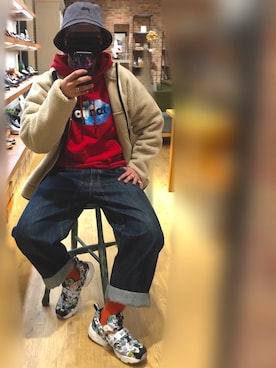 「UNIQLO（ユニクロ）の50色ソックス（消臭機能付き）（ソックス/靴下）」を使った、jokerさん（メンズ・170cm）の冬コーディネート