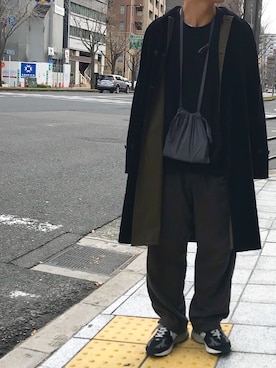 「Graphpaper（グラフペーパー）のアイテム（スウェット）」を使った、kenさん（メンズ・175cm）の冬コーディネート