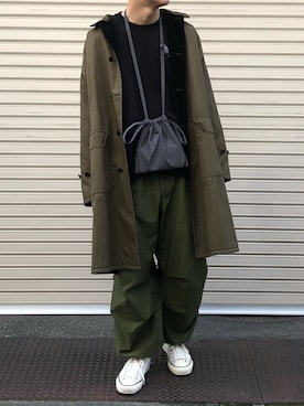 「Graphpaper（グラフペーパー）のアイテム（スウェット）」を使った、kenさん（メンズ・175cm）の冬コーディネート