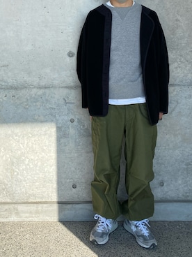 「LOOPWHEELER（ループウィラー）のアイテム（スウェット）」を使った、kenさん（メンズ・175cm）の冬コーディネート