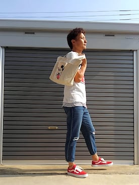 「SNIDEL（スナイデル）のアイテム」を使った、エポジンさん（メンズ・175cm）の春コーディネート