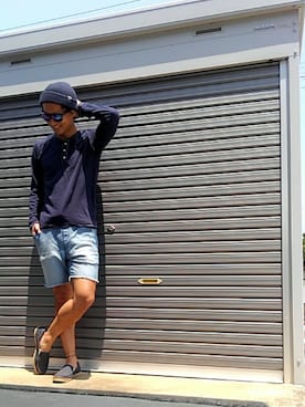 「VANS（バンズ）のアイテム（ニットキャップ/ビーニー）」を使った、エポジンさん（メンズ・175cm）の夏コーディネート