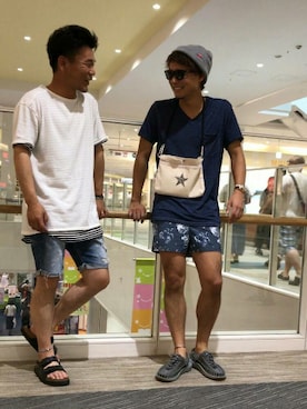 「VANS（バンズ）のアイテム（ニットキャップ/ビーニー）」を使った、エポジンさん（メンズ・175cm）の夏コーディネート