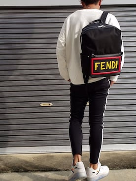 「FENDI」｜「アイテム（スウェット）」を使った、エポジンさん（メンズ・175cm）の秋コーディネート